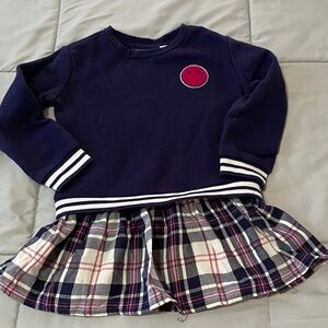 The Children's Place Navy and Plaid Dress
